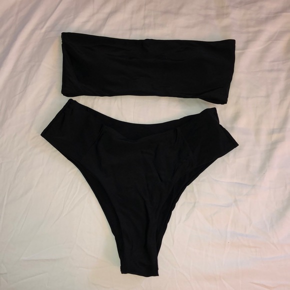 Zaful Other - Zaful - Black High Waisted Bikini w/ Strapless top
